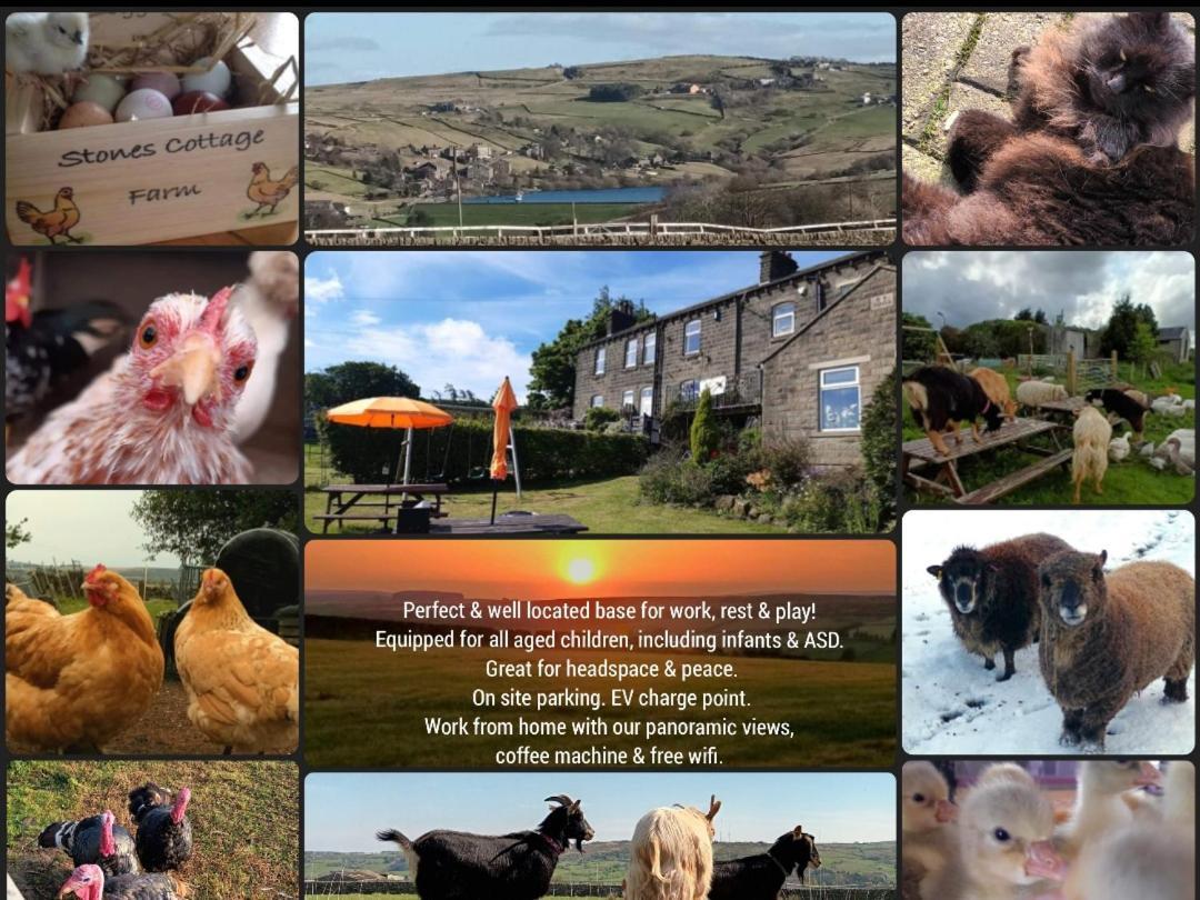 Stones Cottage Farm, Nr Haworth, Family Friendly, Work Friendly, Gaming Barn, Crafting, Free Wifi, Free Parking, Ev Point Oxenhope Luaran gambar